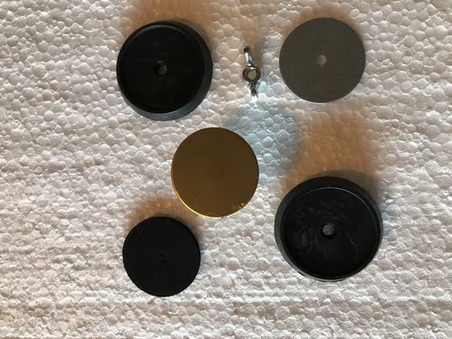 Blindstopfen für Schanksäule, Goldoptik mit 3 mm Gewinde